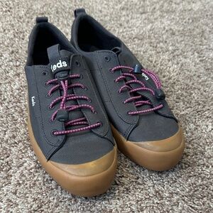 Keds Kickback Toe Cap Toggle Coated Twill Slip On